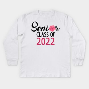 Senior Mom. Class of 2022. Kids Long Sleeve T-Shirt